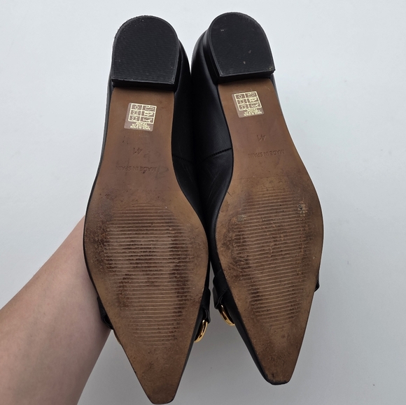Angel Alarcon Anthropologie Macy Flat In Black Size 41 10 10.5 - Picture 9 of 13